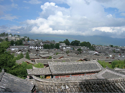 Rainbow over Old Town Lijiang
