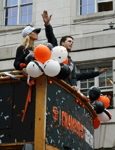 The Poseys in the World Series parade